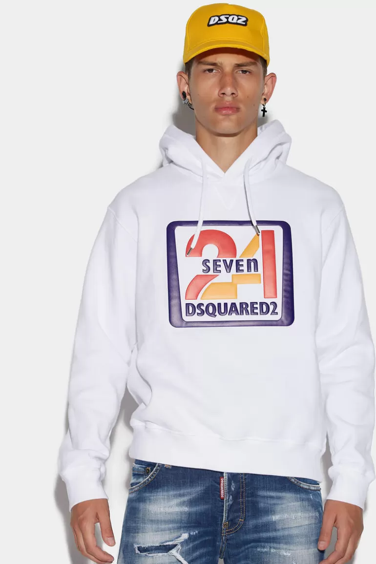 Homme Dsquared2 Sweatshirts*24Seven Cool Hoodie