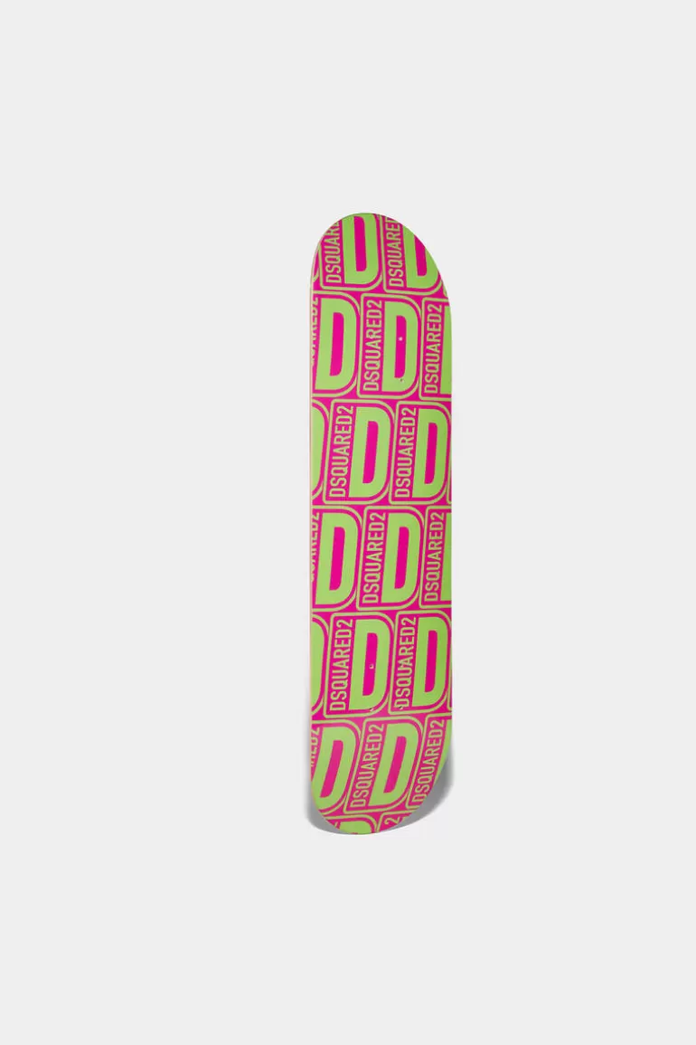 Femme Dsquared2 Autres Accessoires*All Over D Neon Skateboard