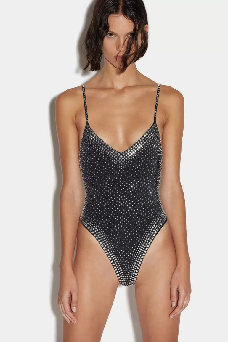 Femme Dsquared2 Mode Plage*Allover Studs One Piece