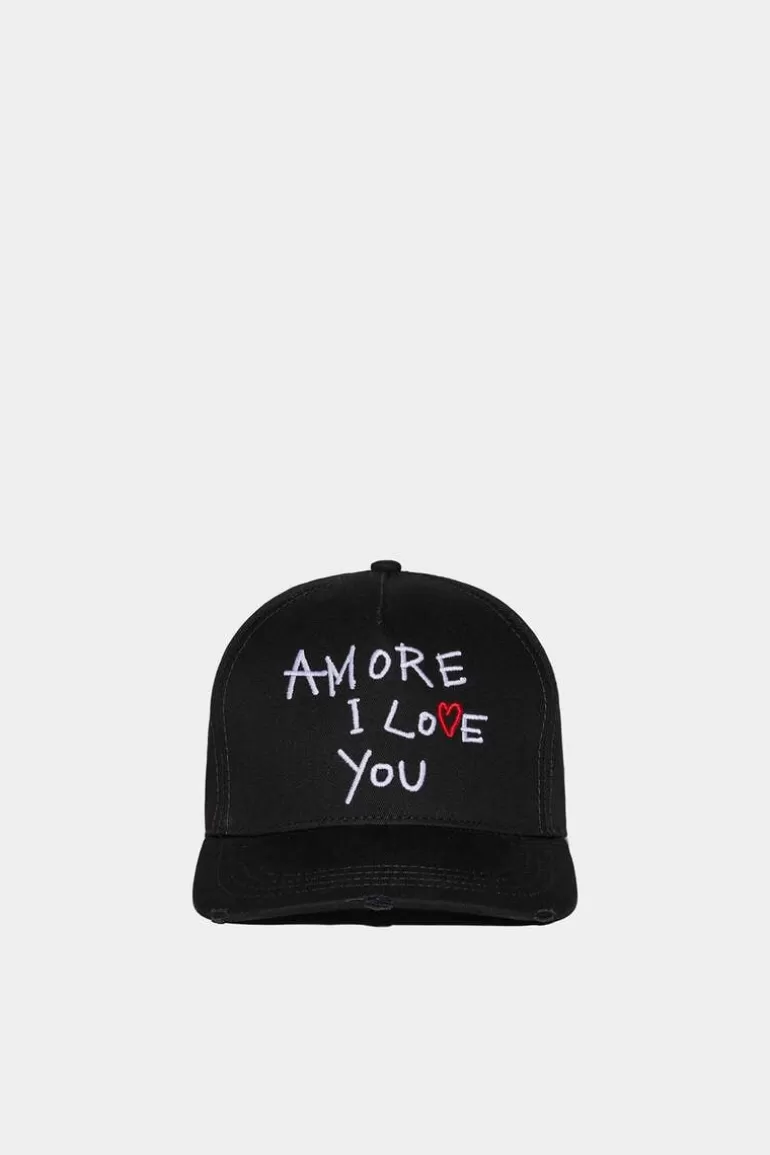 Femme Dsquared2 Chapeaux*Amore I Love You Baseball Cap