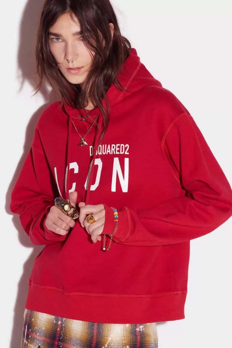 Femme Dsquared2 Sweatshirts*Be Icon Cool Hoodie