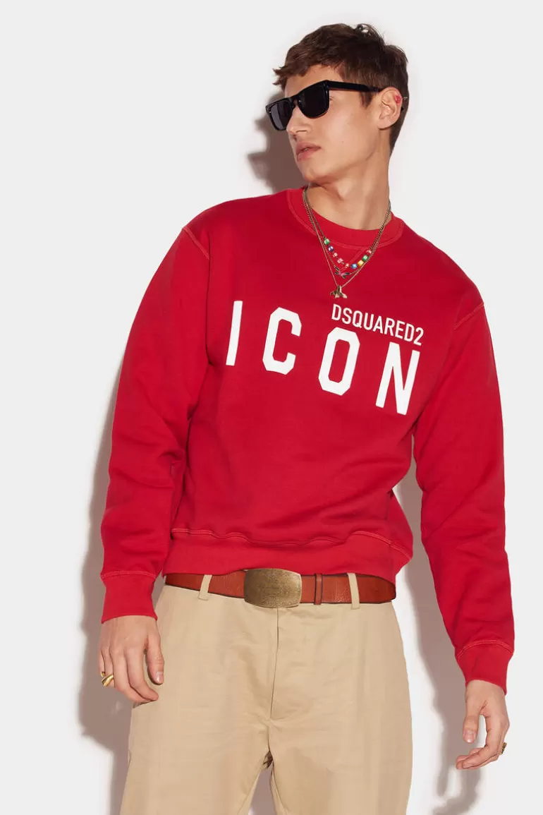 Homme Dsquared2 Sweatshirts*Be Icon Cool Sweatshirt