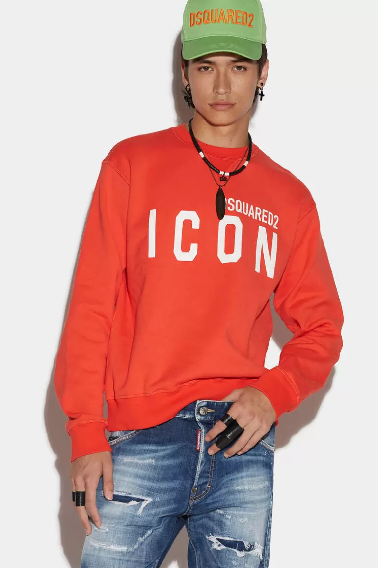 Homme Dsquared2 Sweatshirts*Be Icon Cool Sweatshirt