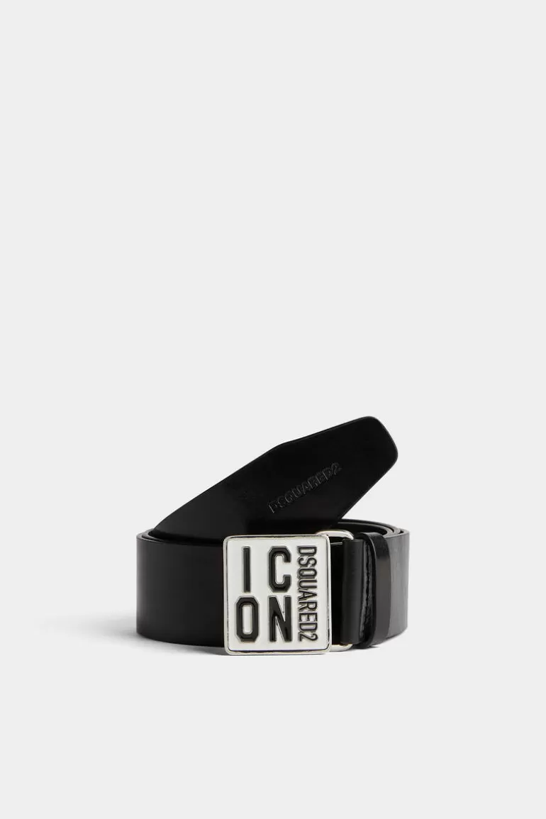 Homme Dsquared2 Ceintures*Be Icon Plaque Belt