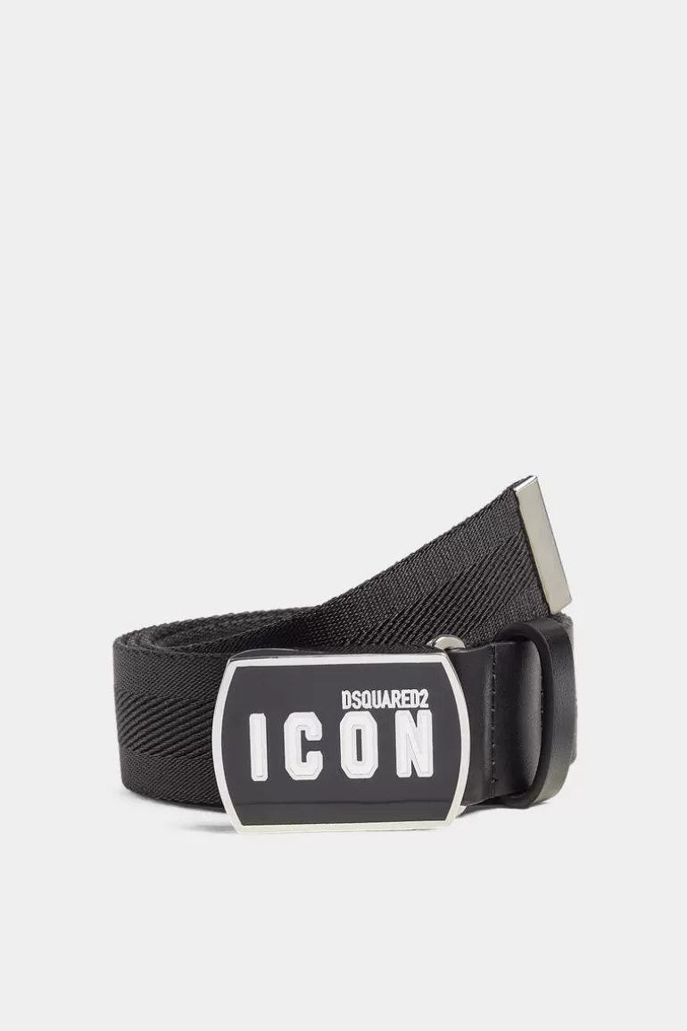 Homme Dsquared2 Ceintures*Be Icon Plaque Belt