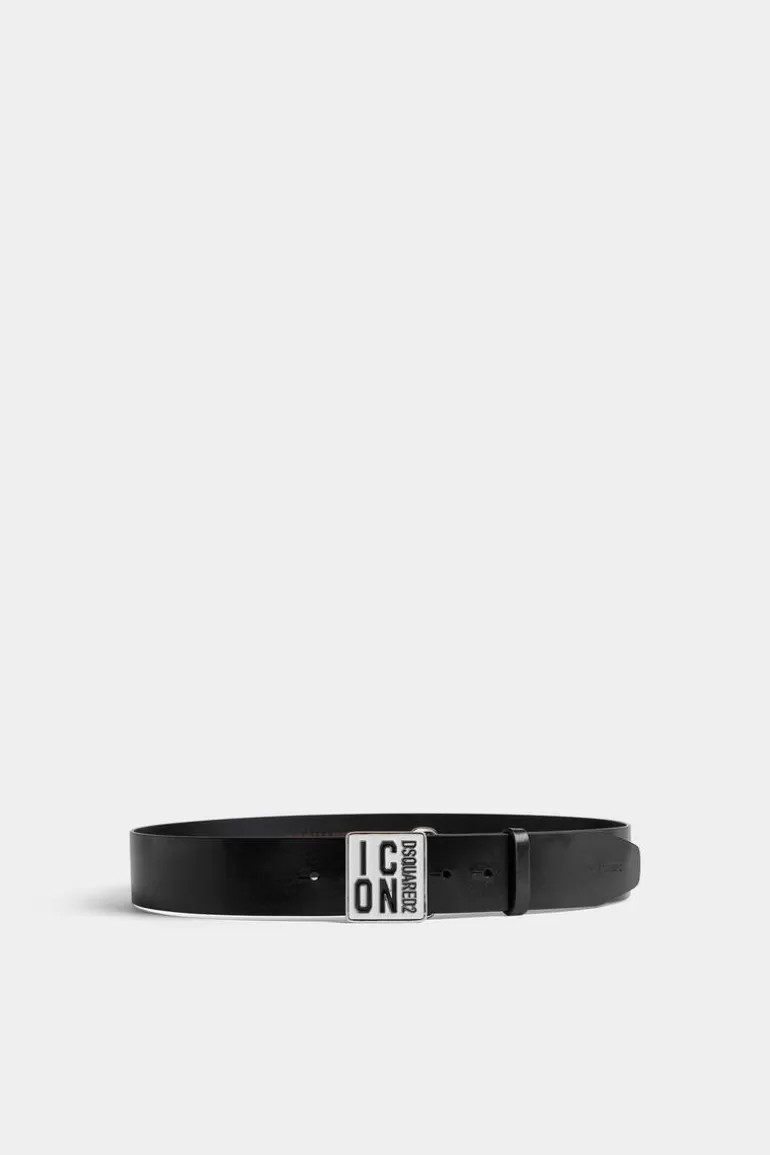 Homme Dsquared2 Ceintures*Be Icon Plaque Belt