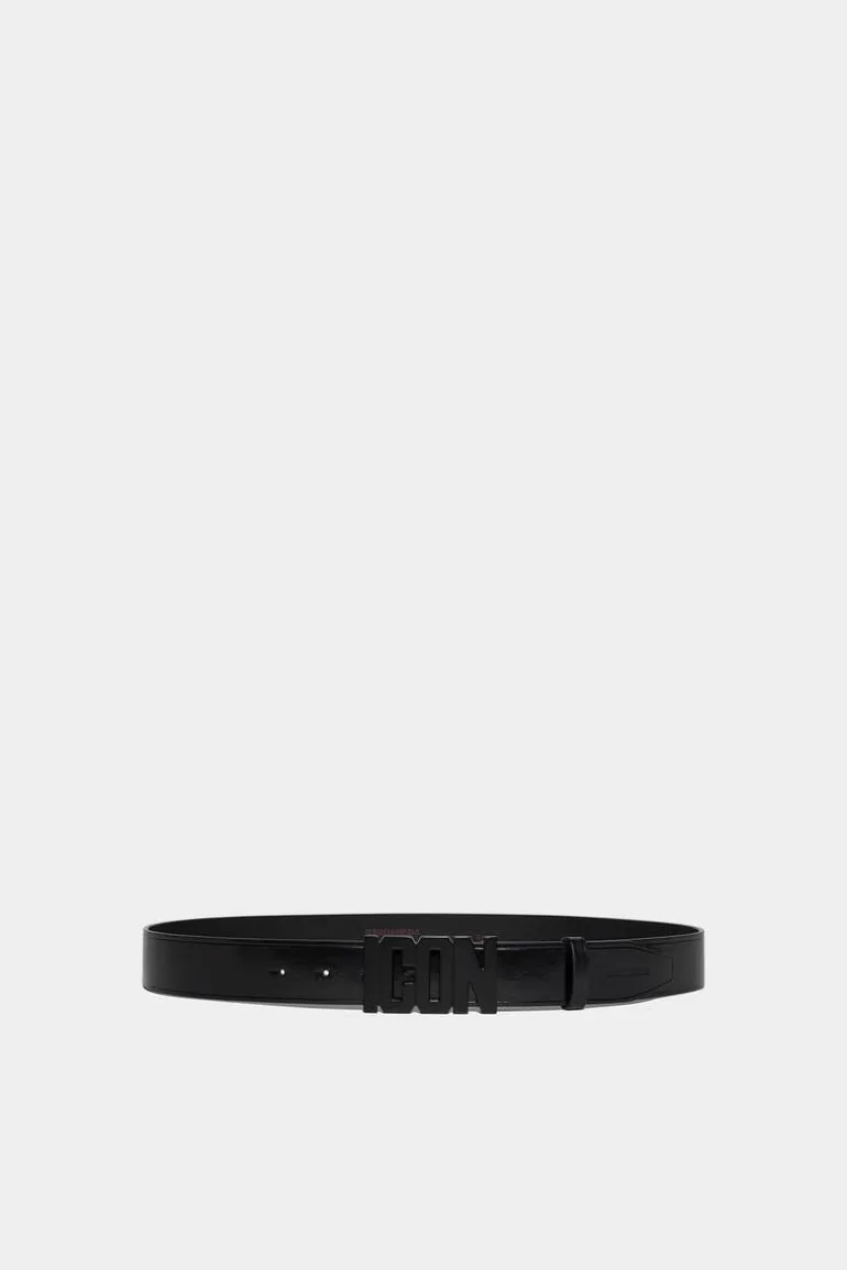 Homme Dsquared2 Ceintures*Be Icon Plaque Belt