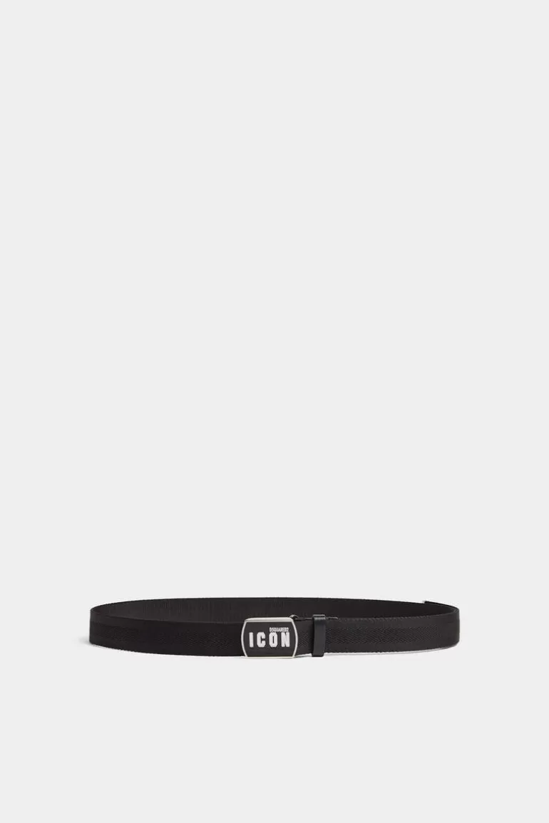 Homme Dsquared2 Ceintures*Be Icon Plaque Belt