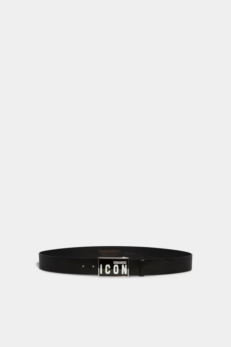 Homme Dsquared2 Ceintures*Be Icon Plaque Belt