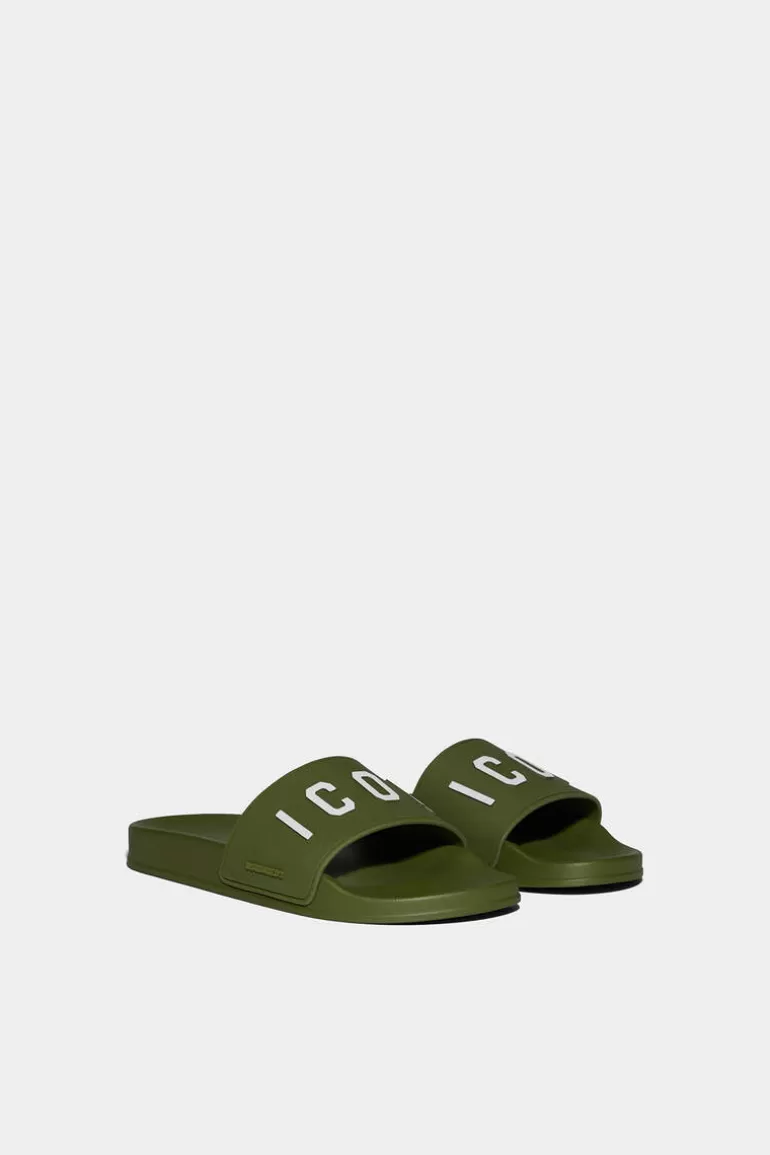 Homme Dsquared2 Tongs*Be Icon Slides