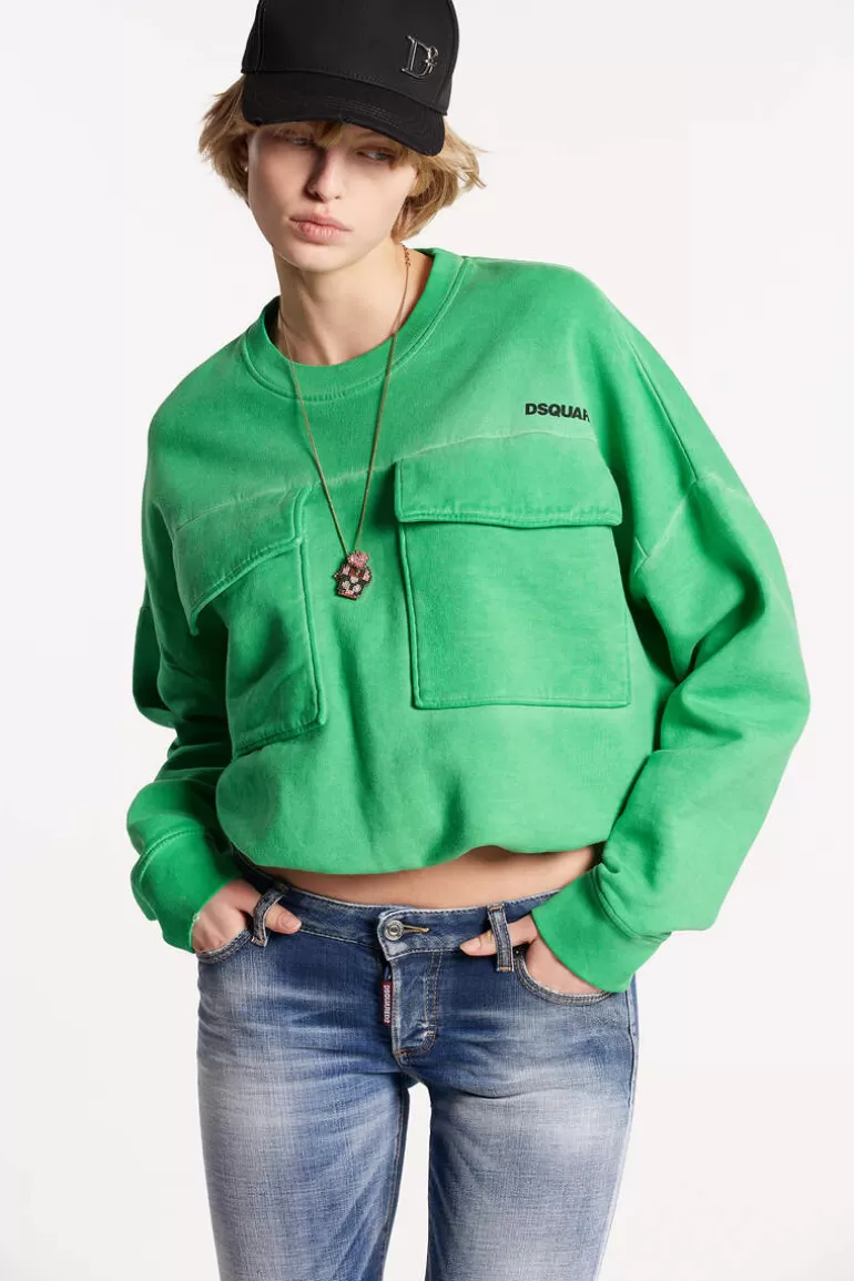 Femme Dsquared2 Sweatshirts*Best Fade Dyed K2 Sweatshirt