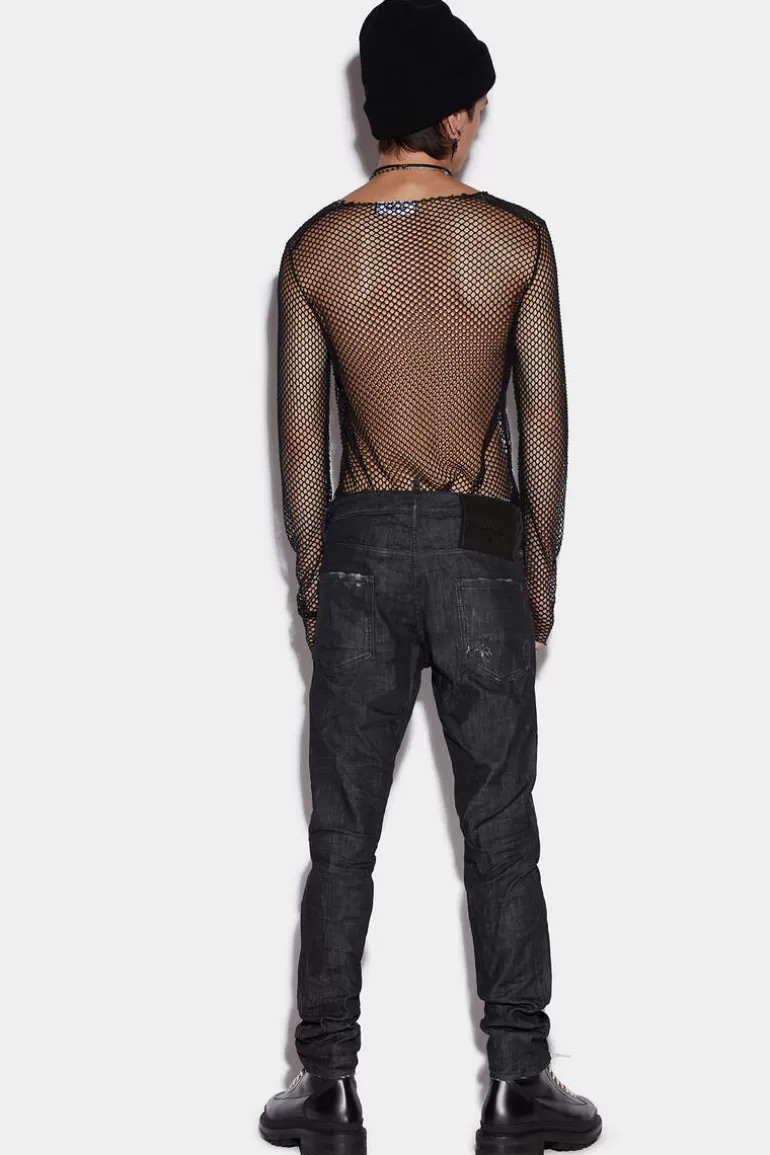 Homme Dsquared2 Jeans*Black Clean Wash Cool Guy Jeans