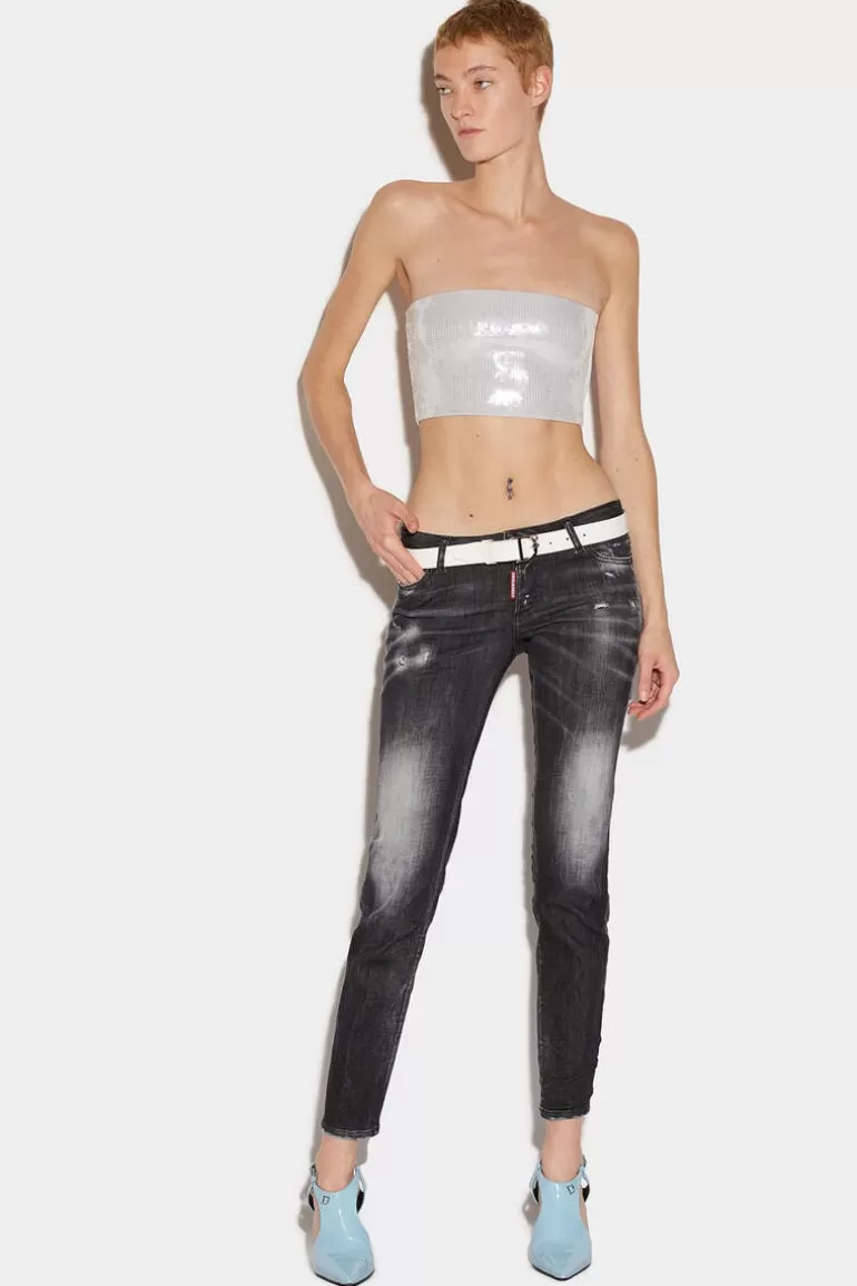 Femme Dsquared2 Jeans*Black Clean Wash Jennifer Jeans