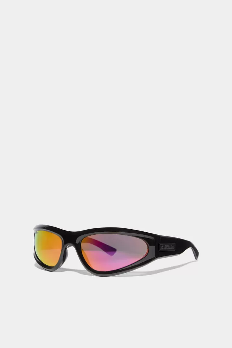 Homme Dsquared2 Lunettes*Black Pink Hype Sunglasses