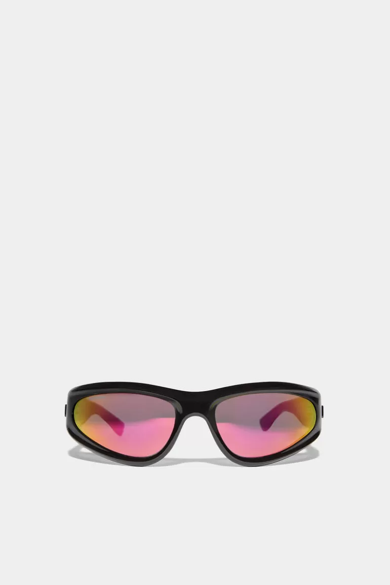 Homme Dsquared2 Lunettes*Black Pink Hype Sunglasses