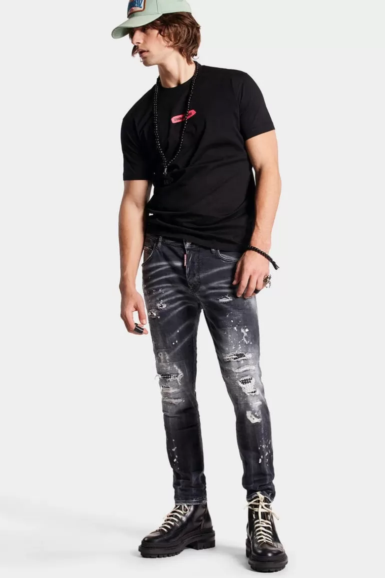 Homme Dsquared2 Jeans*Black Wash Skater Jeans