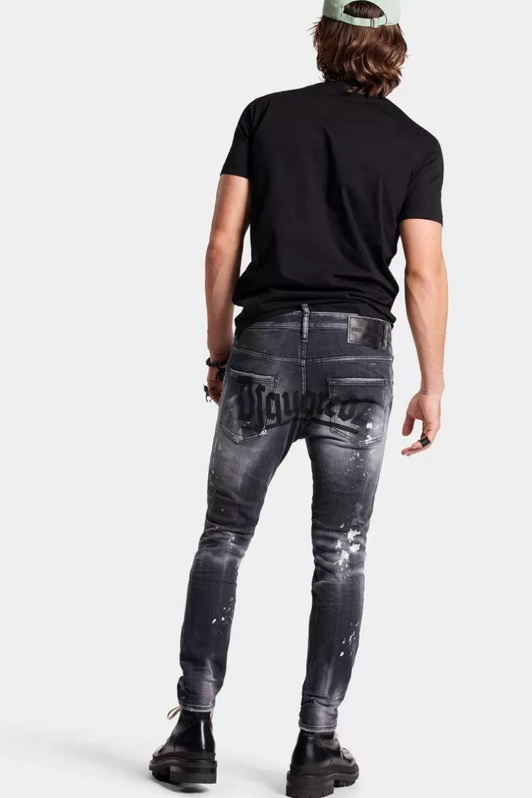 Homme Dsquared2 Jeans*Black Wash Skater Jeans