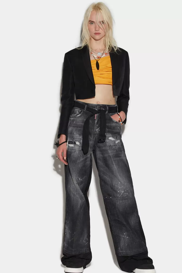 Femme Dsquared2 Jeans*Black Wash Traveller Jeans