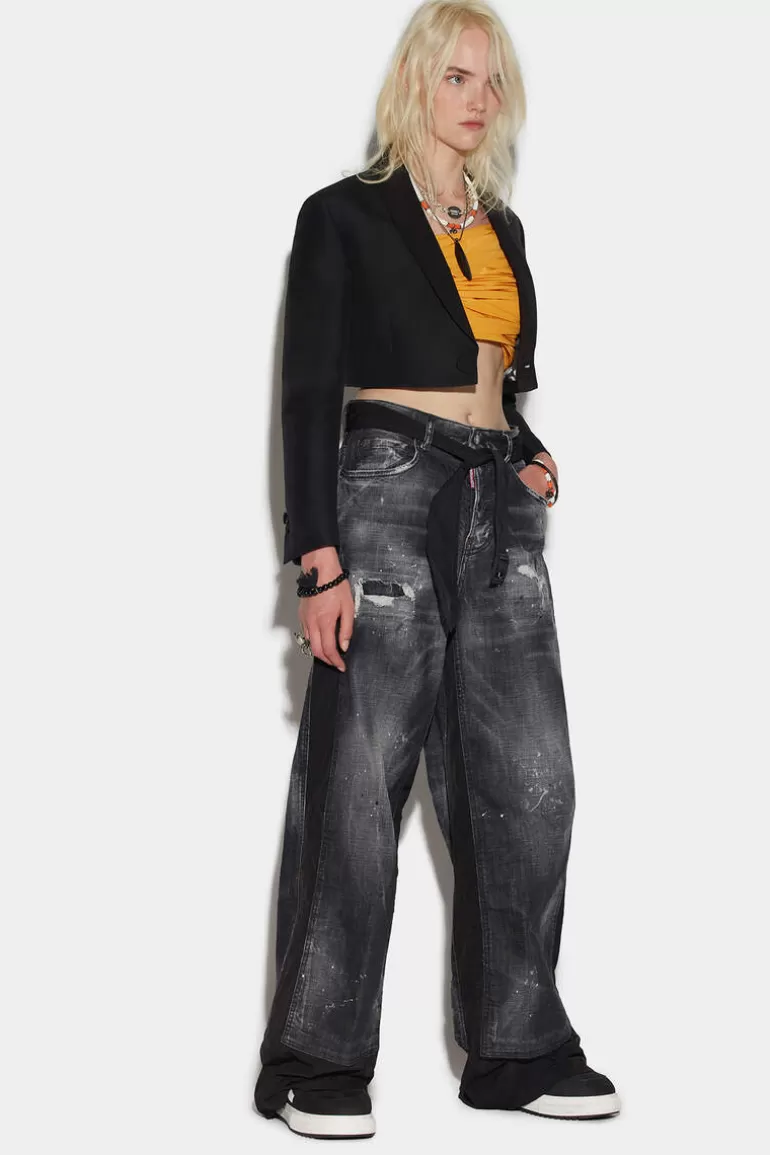 Femme Dsquared2 Jeans*Black Wash Traveller Jeans