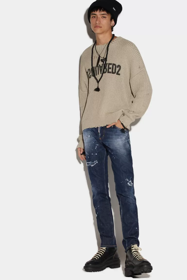 Homme Dsquared2 Jeans*Blue Wash Sexy Dean Jeans