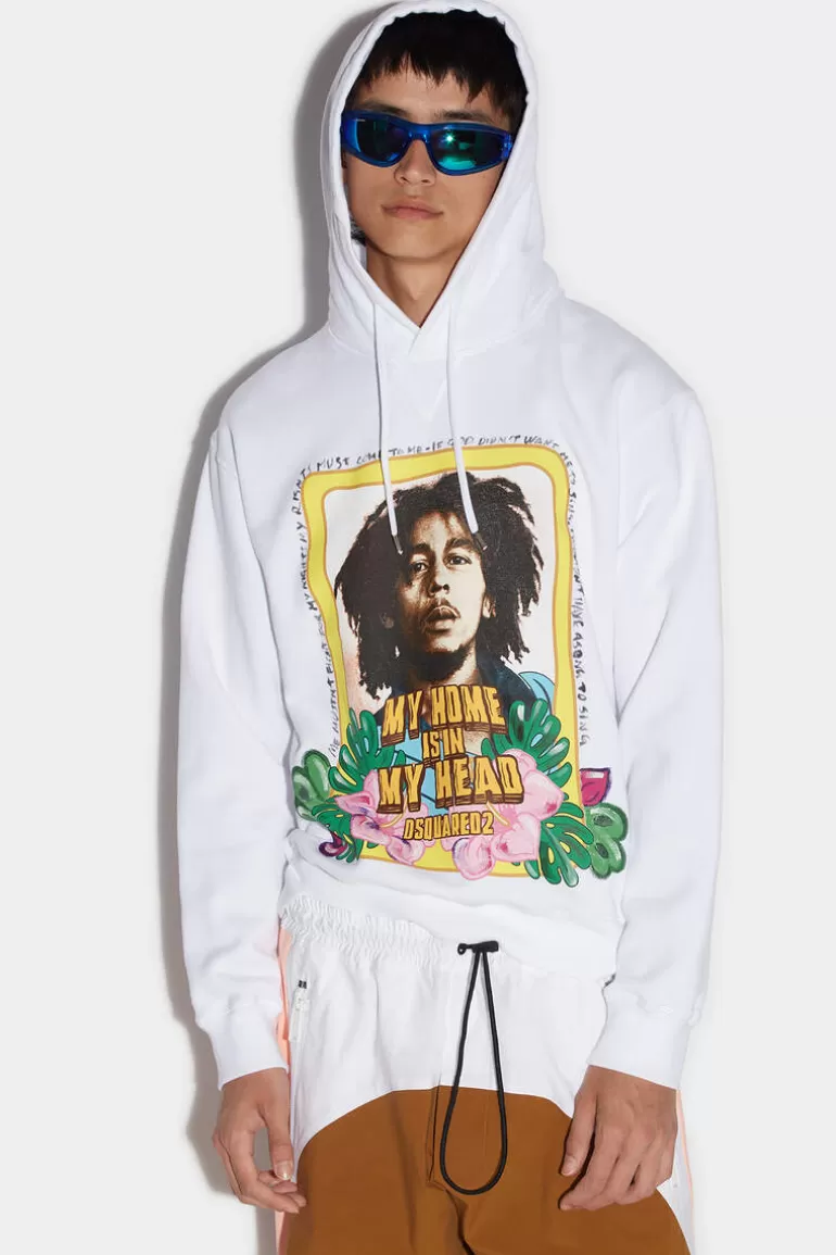 Homme Dsquared2 Sweatshirts*Bob Marley Cool Hoodie