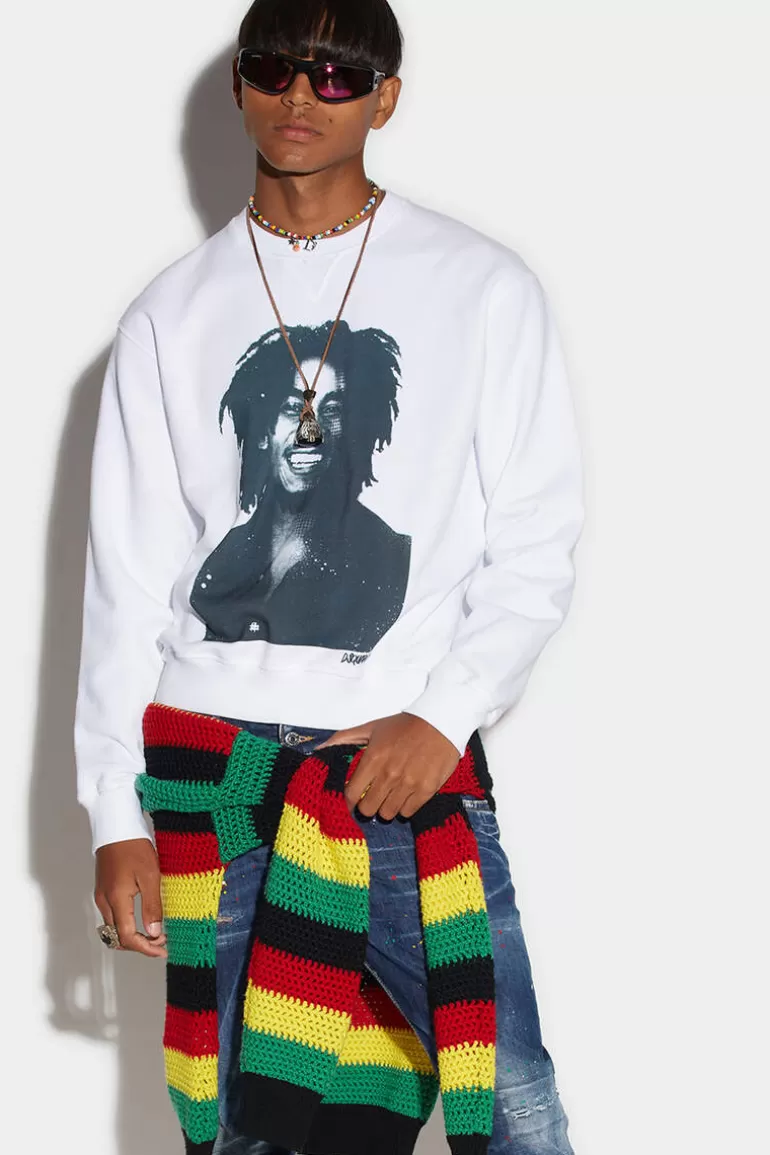 Homme Dsquared2 Sweatshirts*Bob Marley Cool Sweatshirt