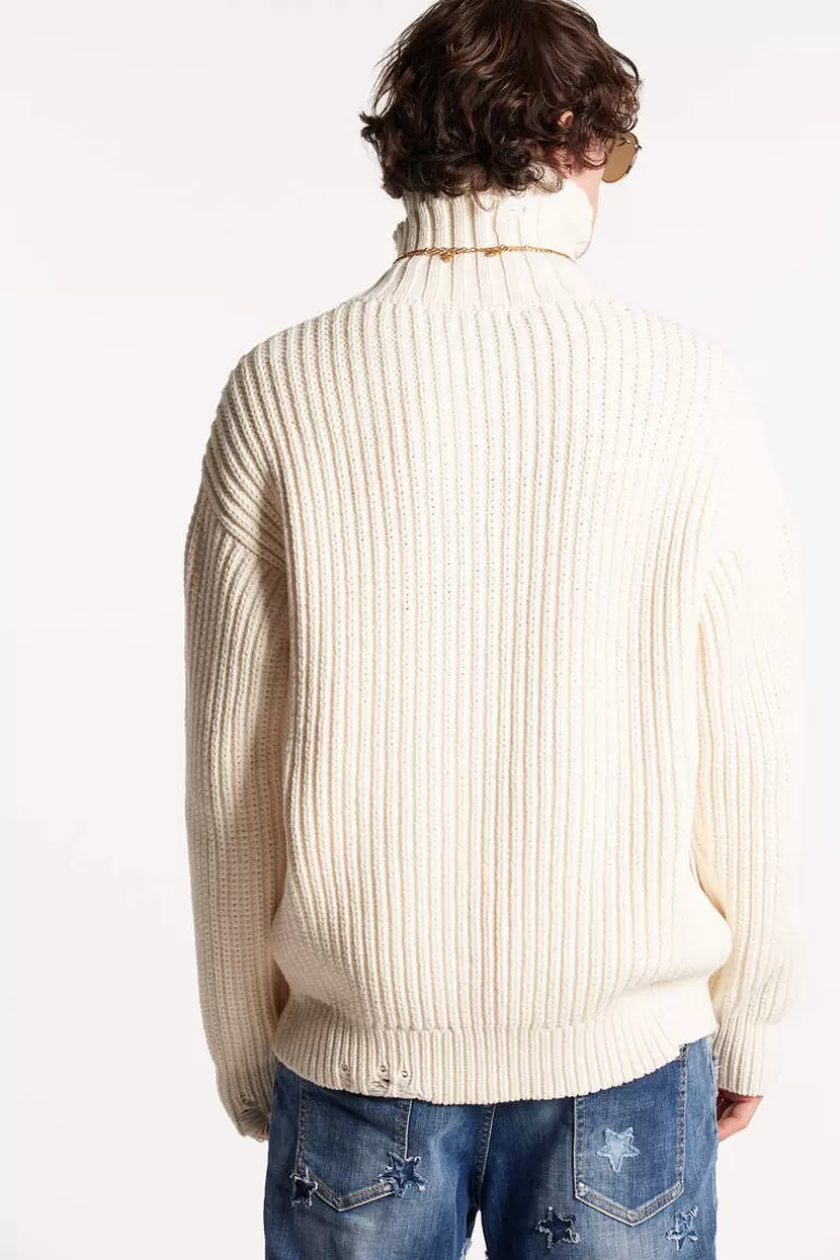 Homme Dsquared2 Tricots*Broken Stitch Double Knit