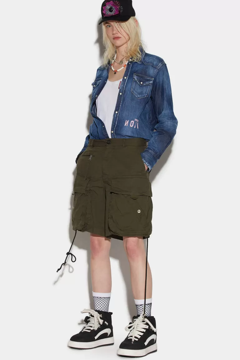 Femme Dsquared2 Shorts*Cargo Baggy Shorts