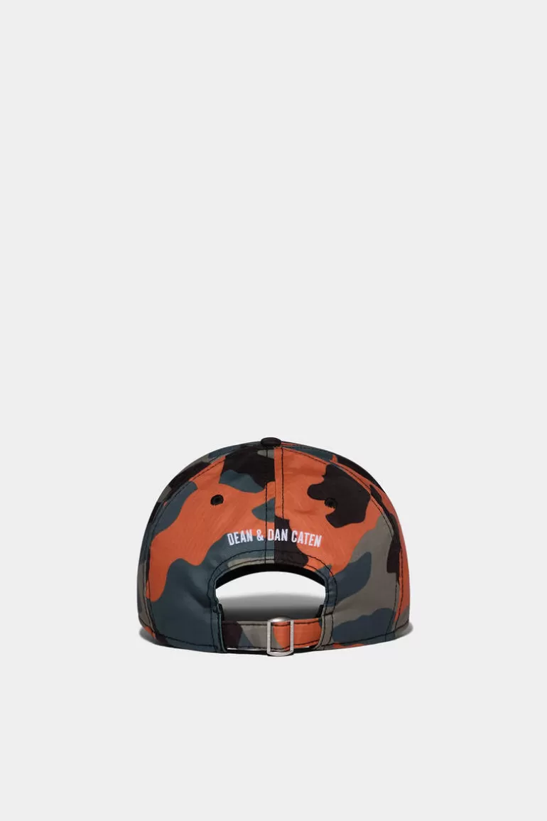 Femme Dsquared2 Chapeaux*Ceresio 9 Camo Baseball Cap