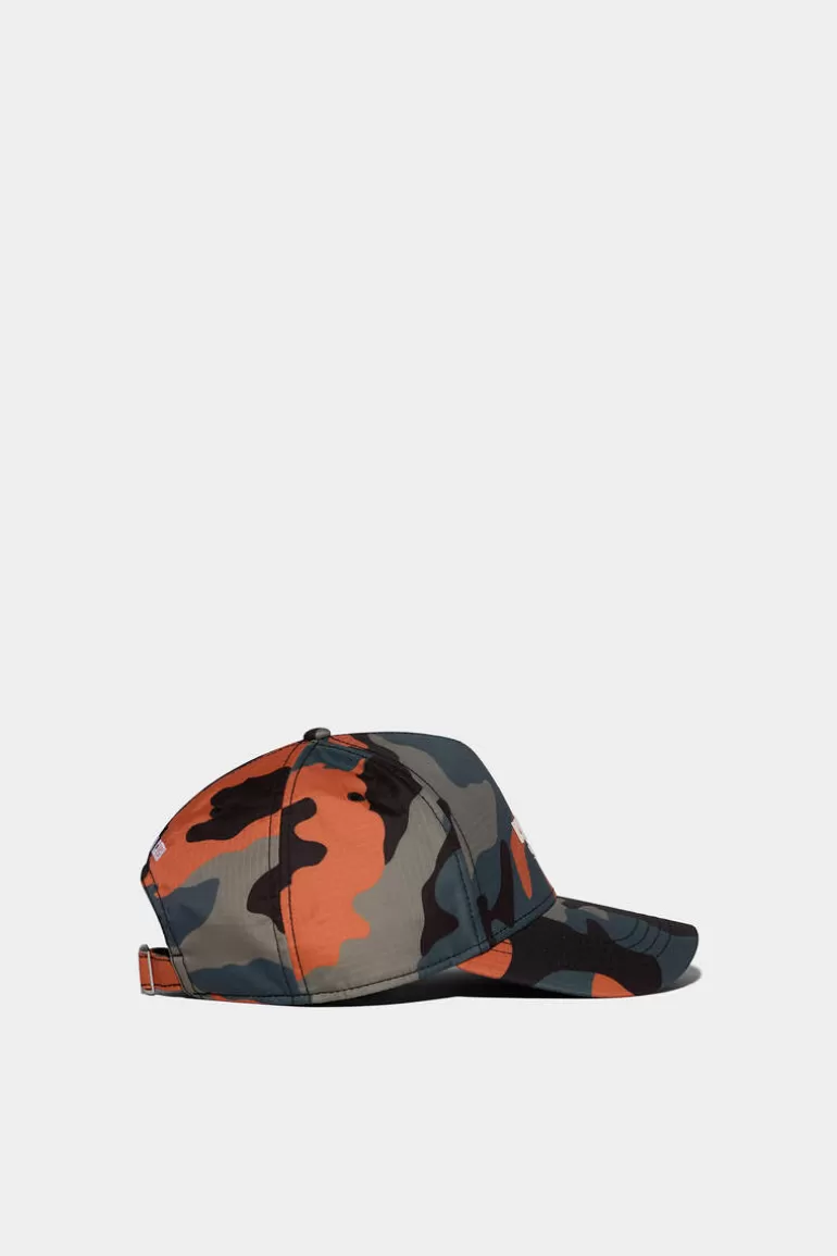 Femme Dsquared2 Chapeaux*Ceresio 9 Camo Baseball Cap