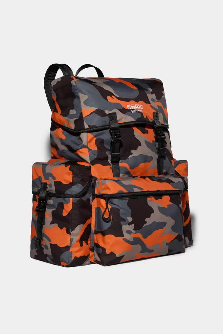 Femme Dsquared2 Sacs À Dos*Ceresio 9 Camo Big Backpack