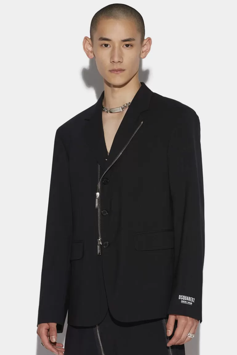 Homme Dsquared2 Costumes & Blazers*Ceresio 9 Zip Blazer