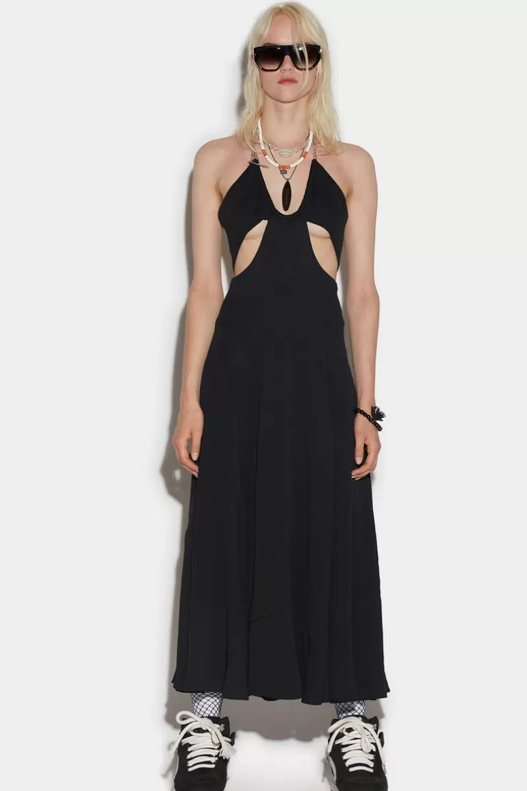 Femme Dsquared2 Robes Et Combinaisons*Chain Cut-Out Long Dress