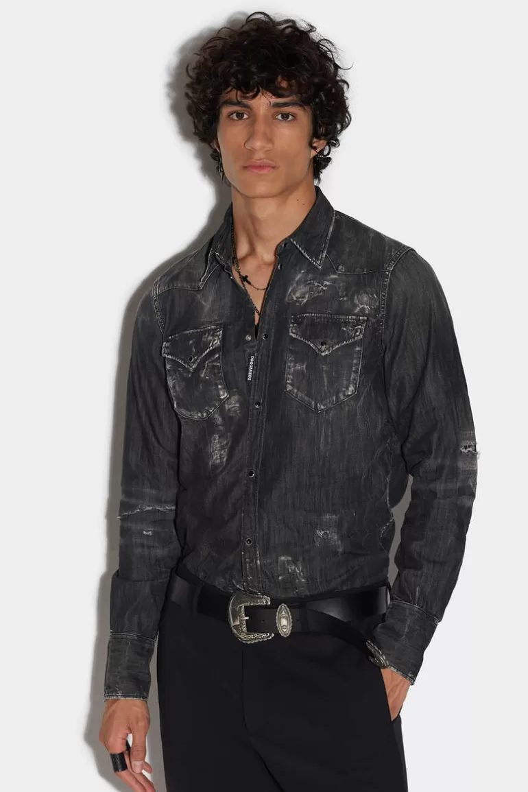 Homme Dsquared2 Chemises*Classic Western Shirt