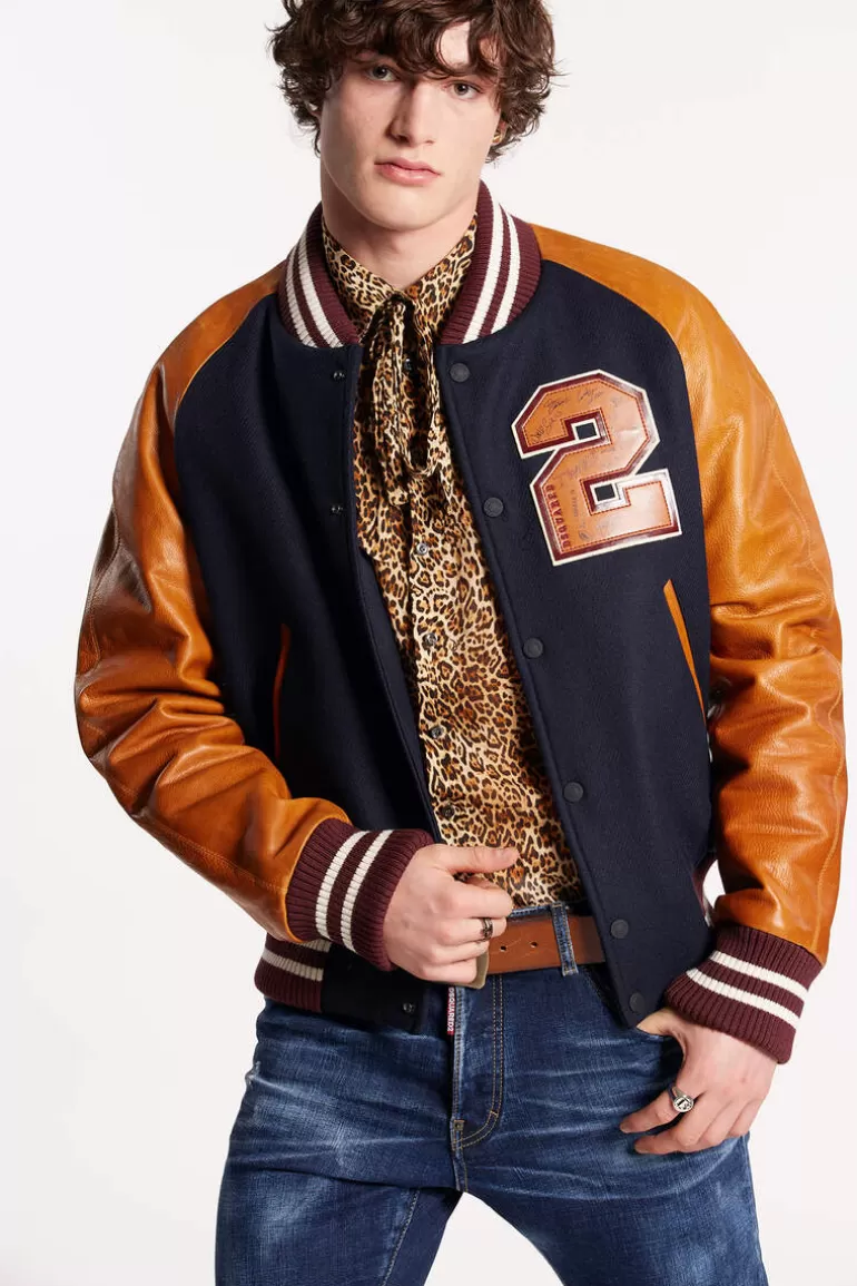 Homme Dsquared2 Manteaux & Vêtements D'Extérieur*College Bomber Jacket