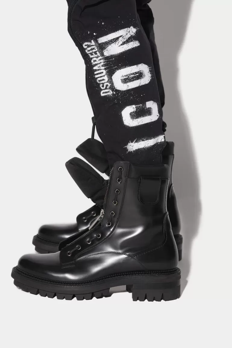 Homme Dsquared2 Bottes*Combat Ankle Boots