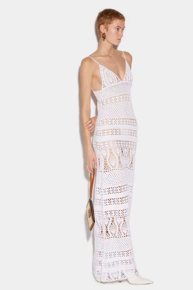 Femme Dsquared2 Robes Et Combinaisons*Crochet Long Dress