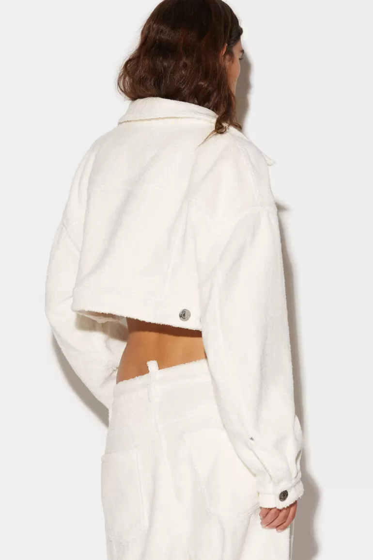 Femme Dsquared2 Manteaux & Vêtements D'Extérieur*Cropped Towel Jacket