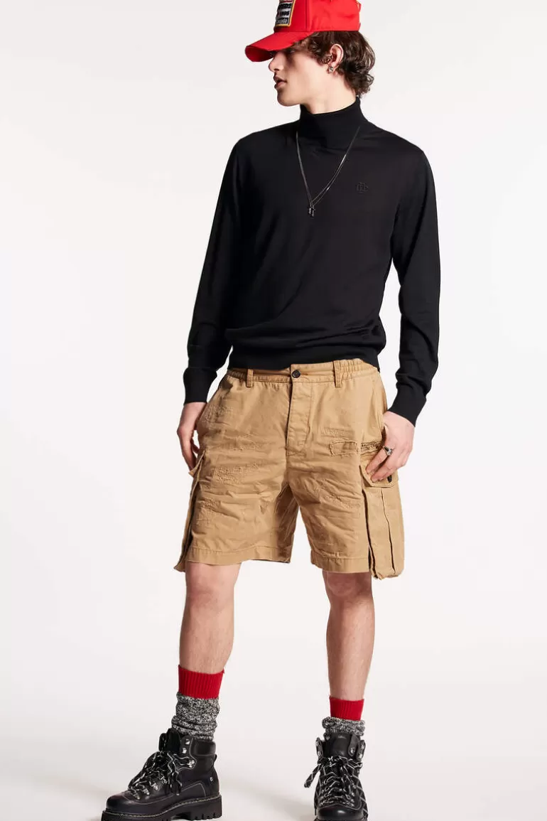 Homme Dsquared2 Shorts*D2 Cargo Boxer Shorts