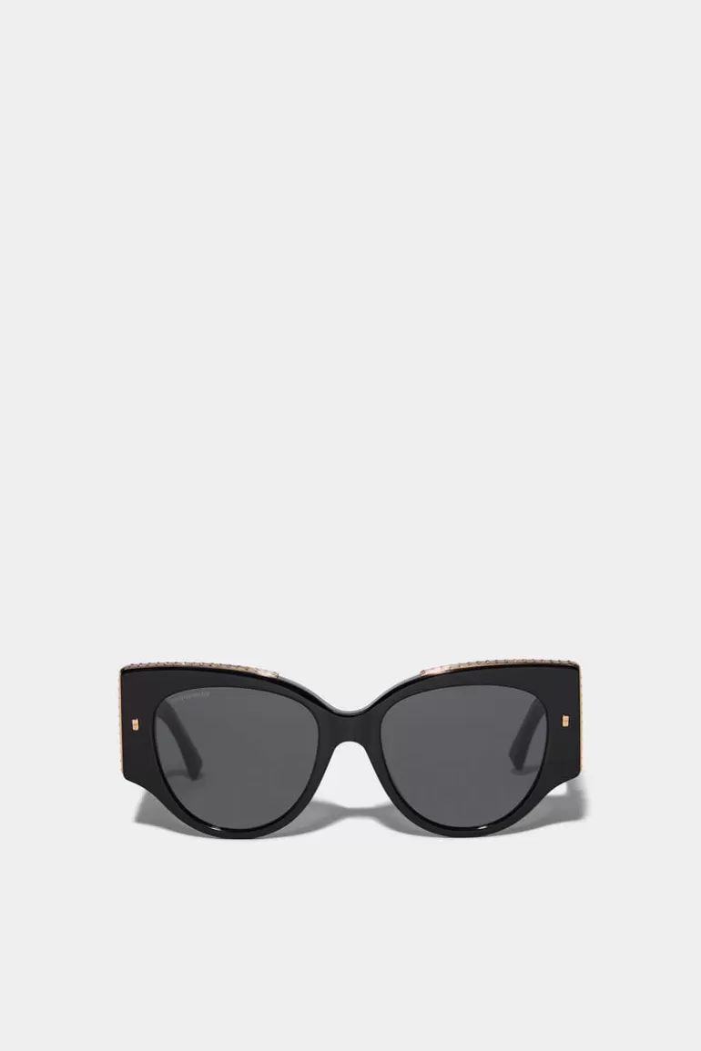 Homme Dsquared2 Lunettes*D2 Hype Black Sunglasses