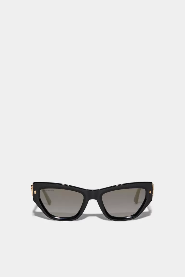 Femme Dsquared2 Lunettes*D2 Hype Gold Sunglasses