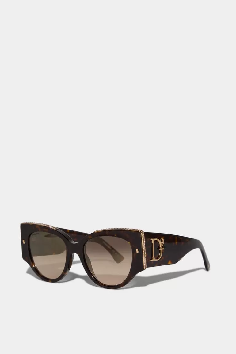 Femme Dsquared2 Lunettes*D2 Hype Havana Sunglasses