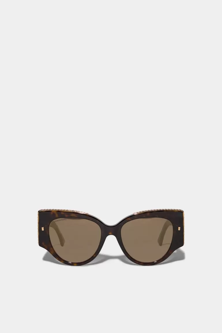 Femme Dsquared2 Lunettes*D2 Hype Havana Sunglasses