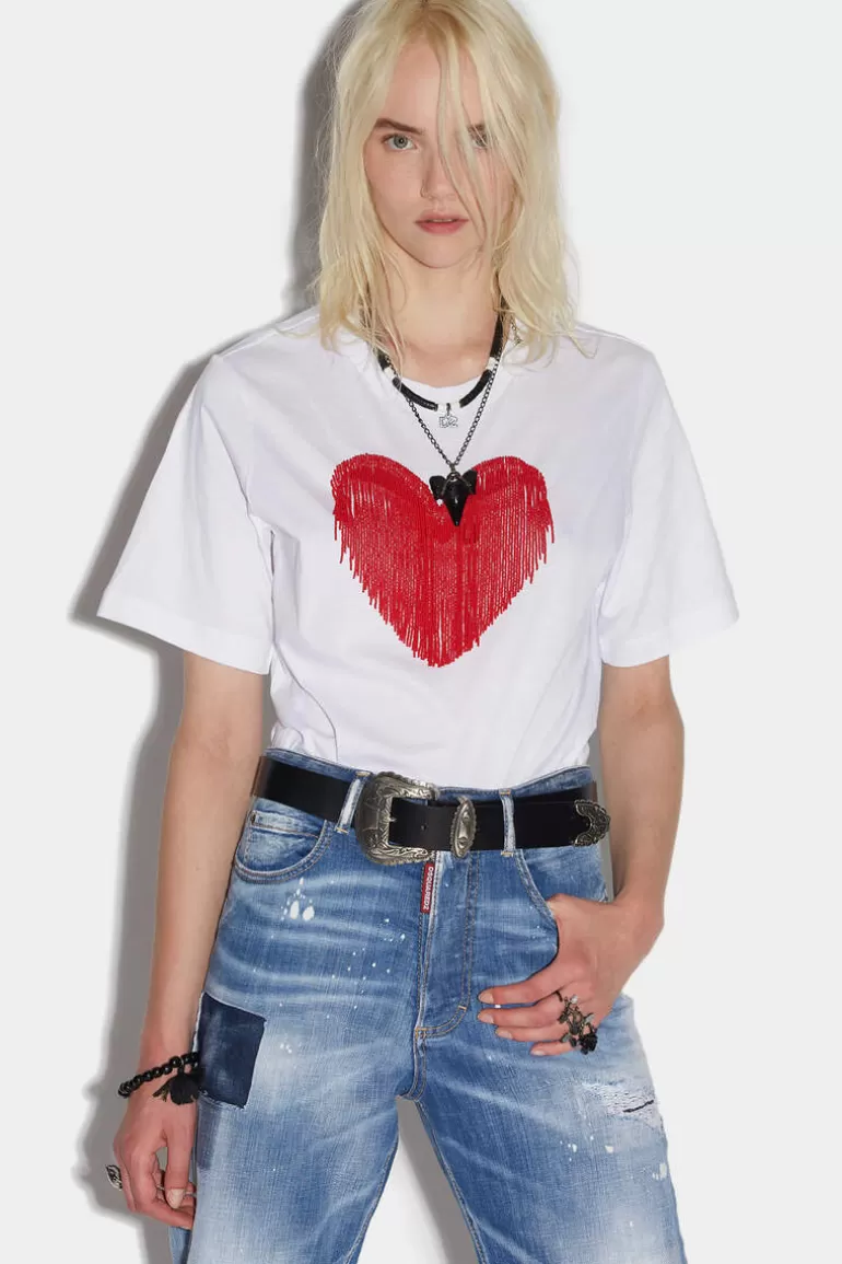 Femme Dsquared2 Tops Et T-Shirts*D2 I Love You Easy T-Shirt