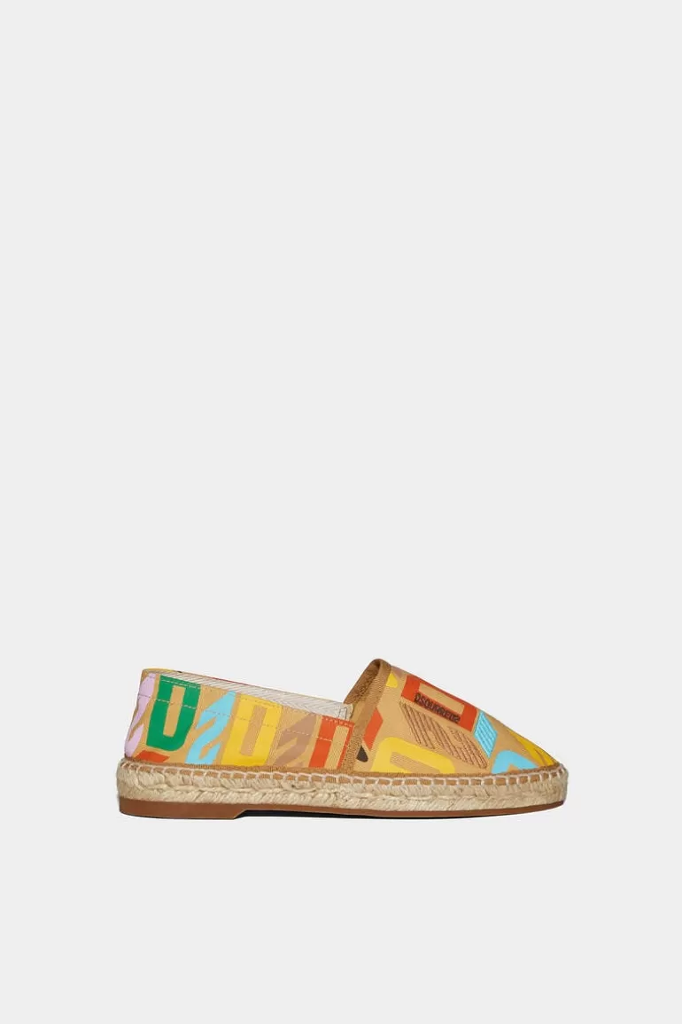 Femme Dsquared2 Chaussons*D2 Monogram Espadrilles