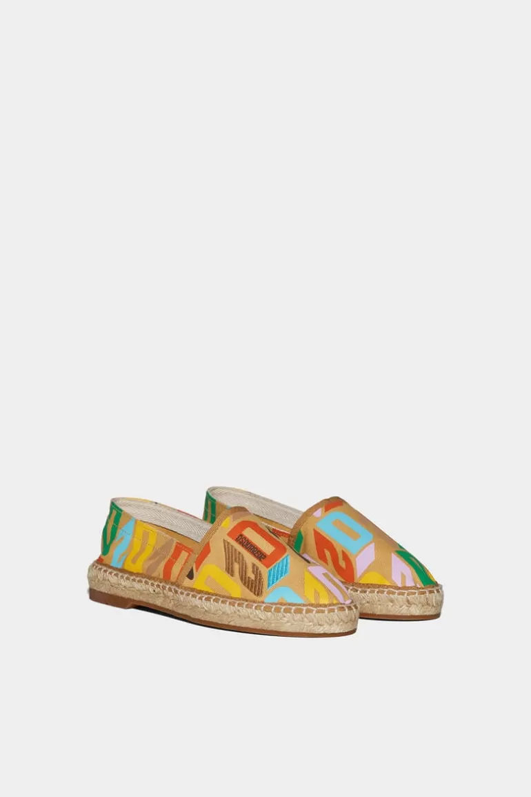 Femme Dsquared2 Chaussons*D2 Monogram Espadrilles