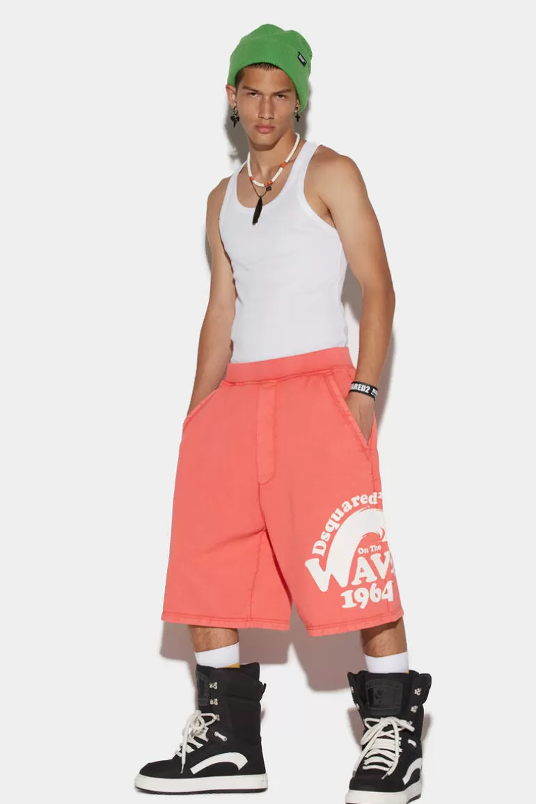 Homme Dsquared2 Shorts*D2 On The Wave Yoyo Shorts