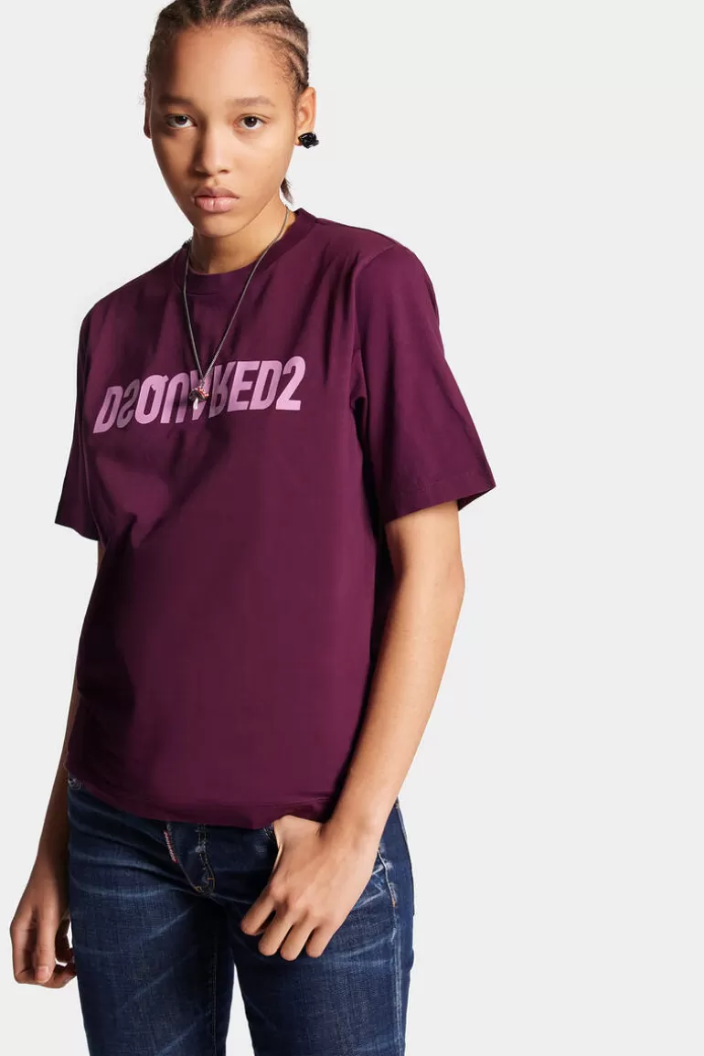 Femme Dsquared2 Tops Et T-Shirts*D2 Reverse Easy T-Shirt