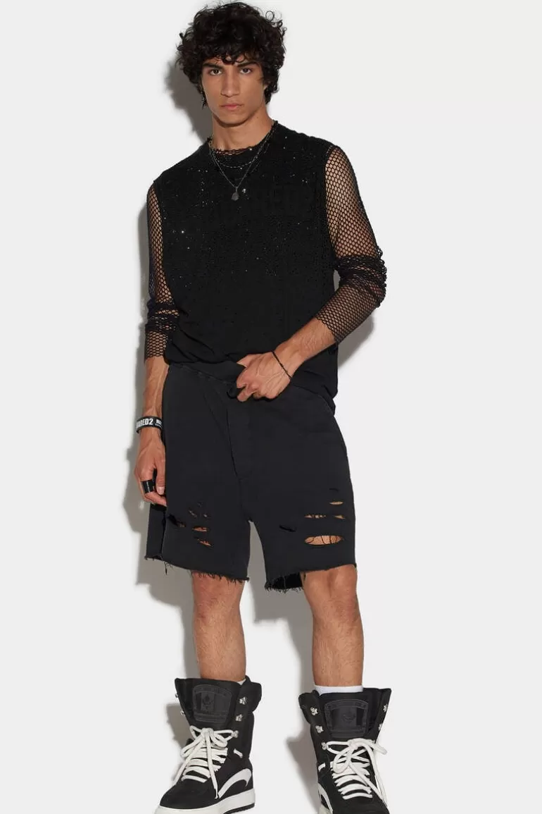 Homme Dsquared2 Shorts*D2 Reverse Long Arnold Shorts