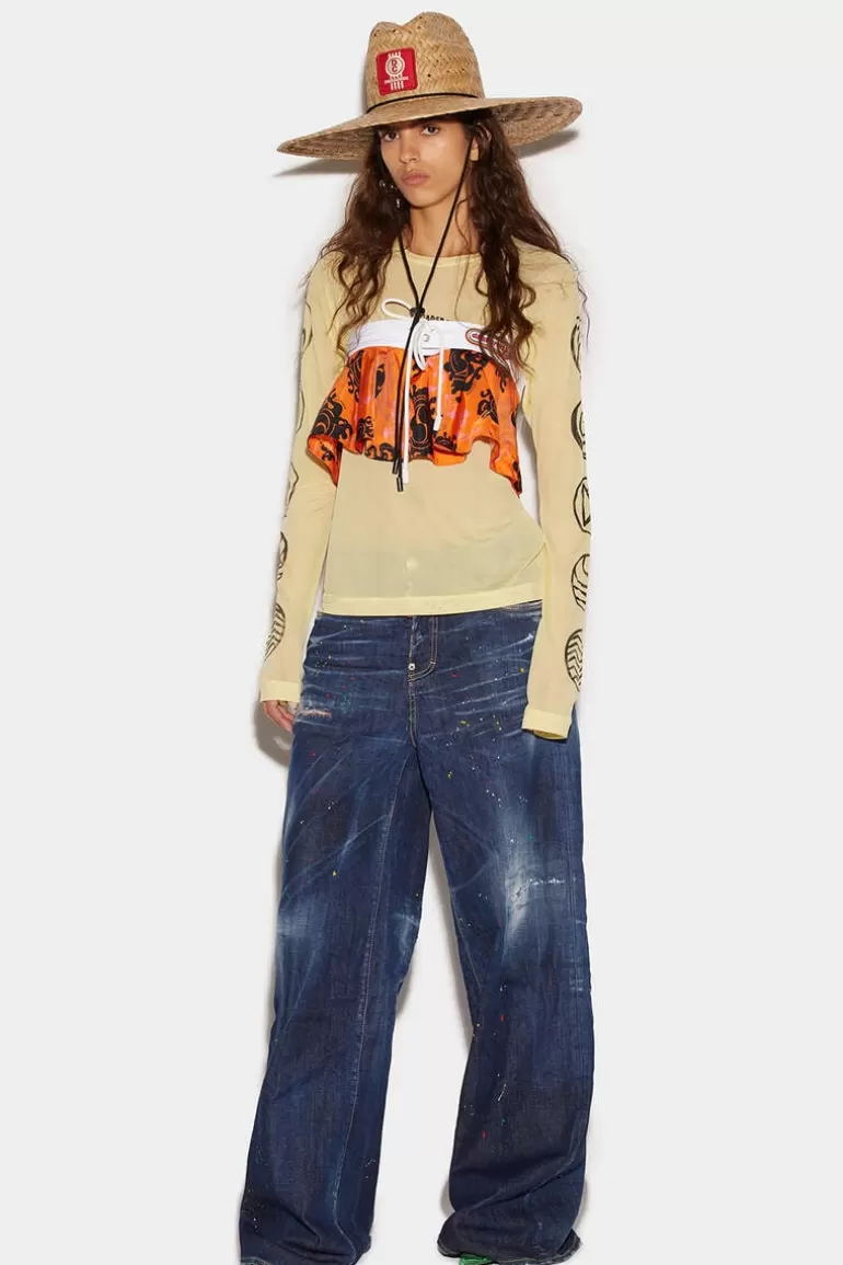 Femme Dsquared2 Jeans*Dark Bob Wash Traveller Jeans